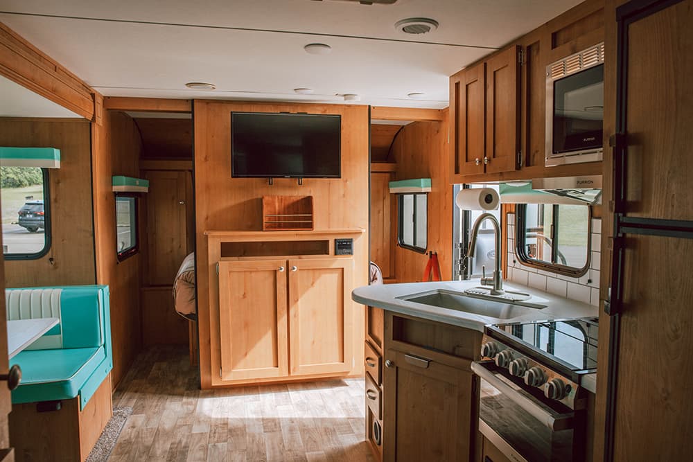 Popper Caravans trailer as a flexible event space